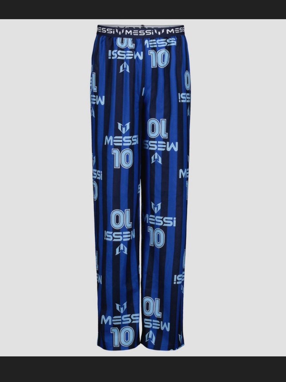 Messi Blue Boys' Pajama Bottoms - Soccer Logo Print NWT